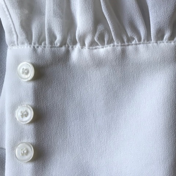 NWT Nasty Gal Off  High Neck Blouse - Picture 7 of 7